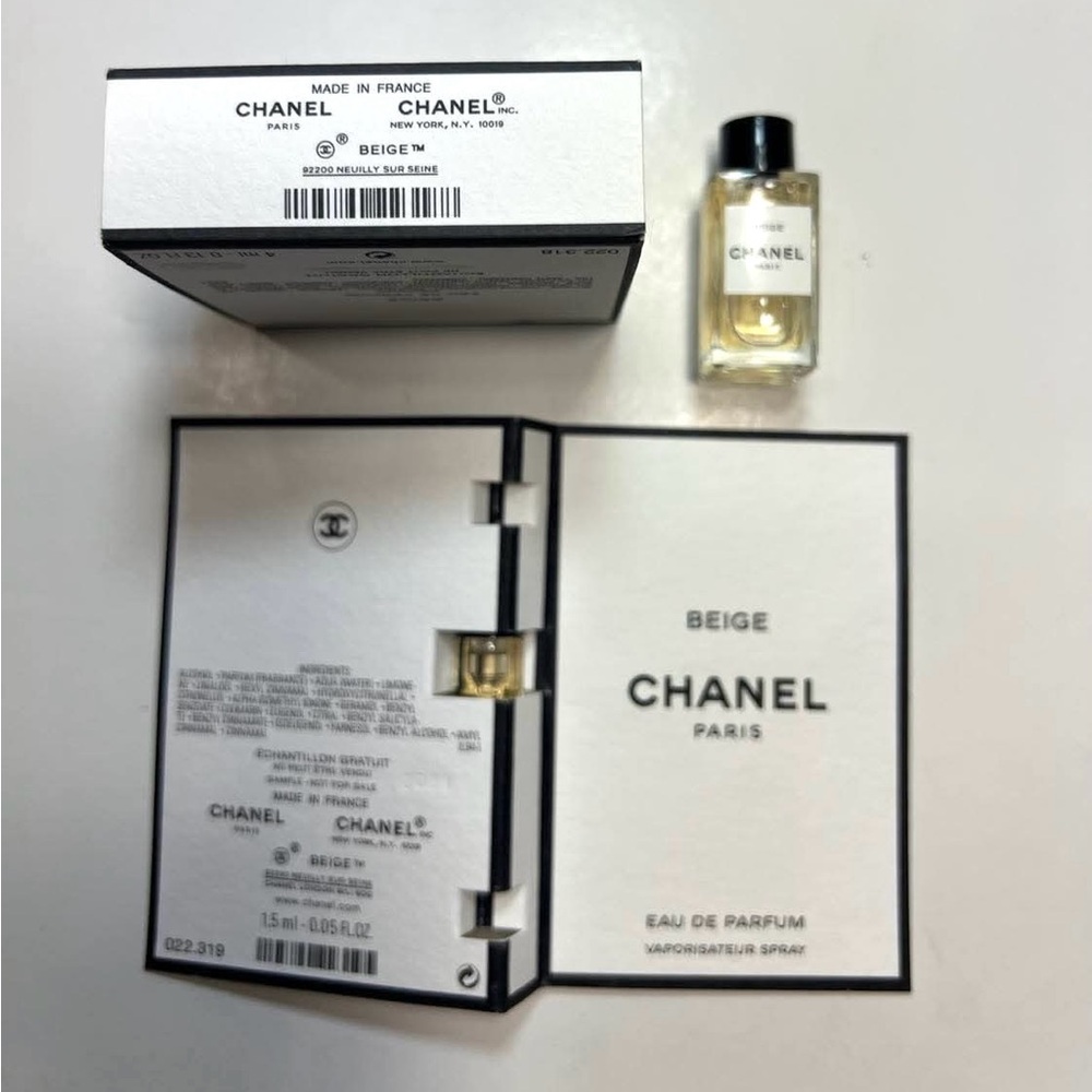 Chanel Beige  Les Exclusifs Eau De Parfum Mini Splash Bottle 4ml +Spray 1.5ml - Picture 6 of 6